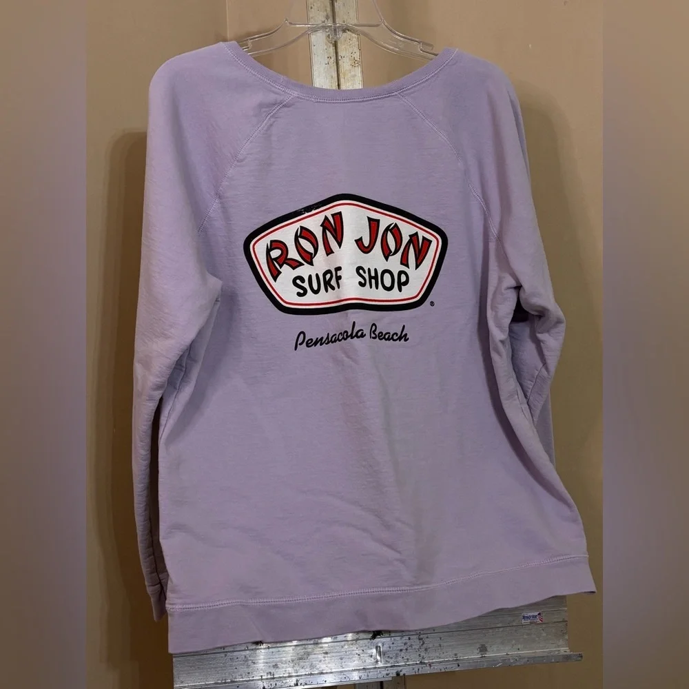 Ron Jon Surf Shop Lavender Sweatshirt Sz XL - Picture 2 of 7